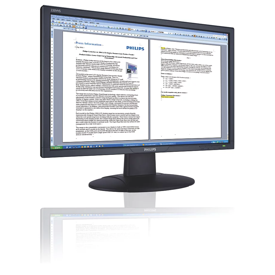 Philips 220ws8 Black image 0