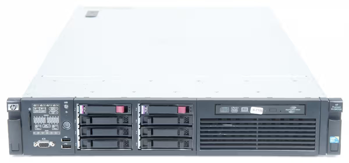 HP ProLiant DL380 G6 – 2 x 4 Core Xeon – 32GB RAM – 2 x 600GB SAS