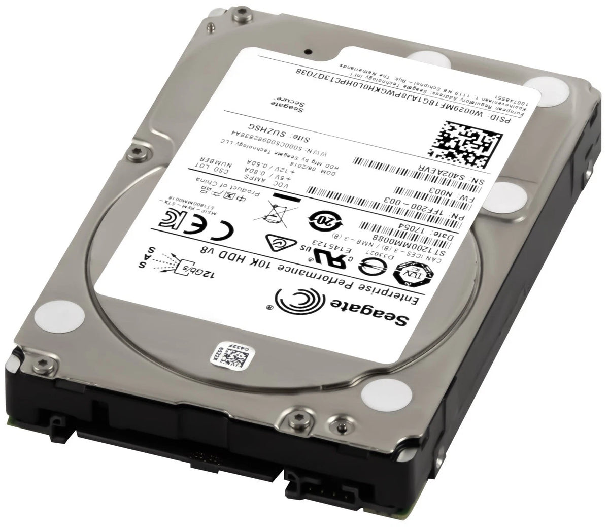 Seagate 1.2TB 10K 128MB SAS-3 2.5" Enterprise Hard Drive