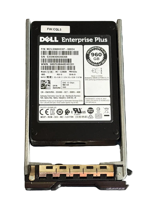 Dell 960GB SAS SSD – 12Gbps | 2.5" Enterprise Server SSD