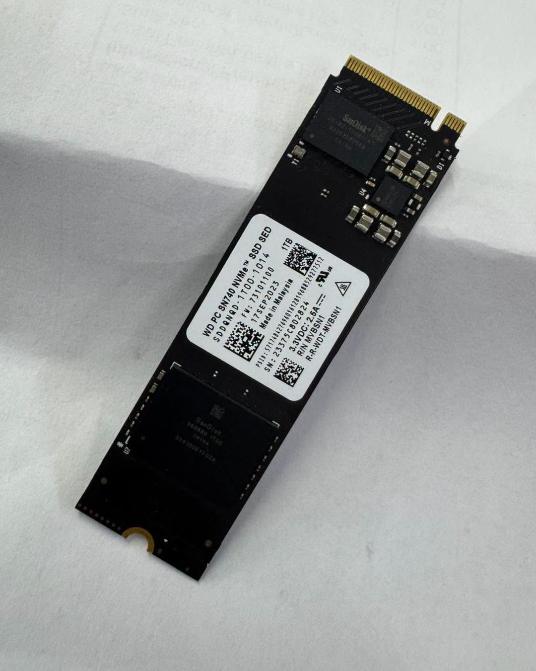 Western Digital WD PC SN740 1TB NVMe SSD – PCIe Gen4 M.2 Solid State Drive