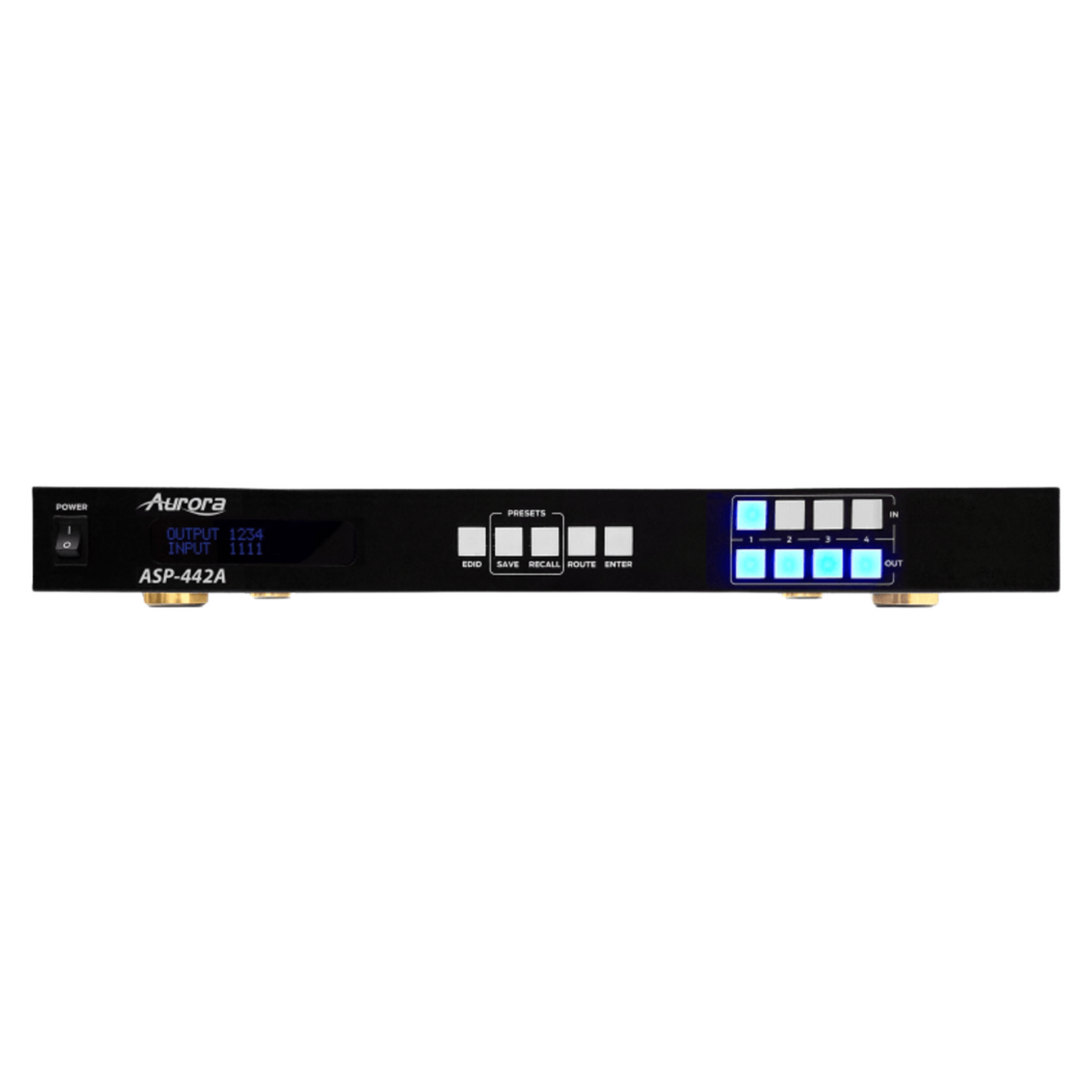 Aurora Multimedia ASP-442A – 4×4 4K HDMI 2.0A Matrix Switch | Open Box