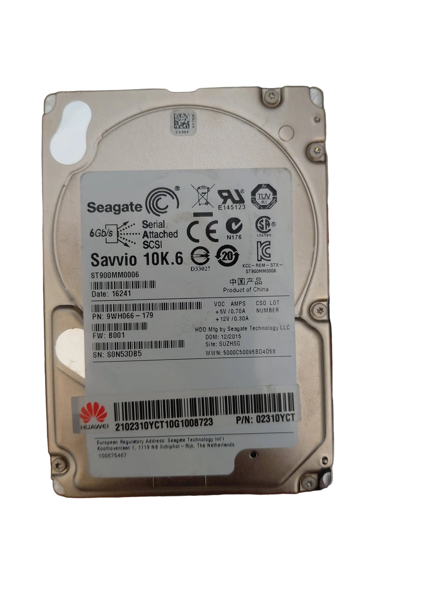 Huawei 600GB SAS 10K 6Gb/s Hard Drive – 2.5″ Enterprise HDD