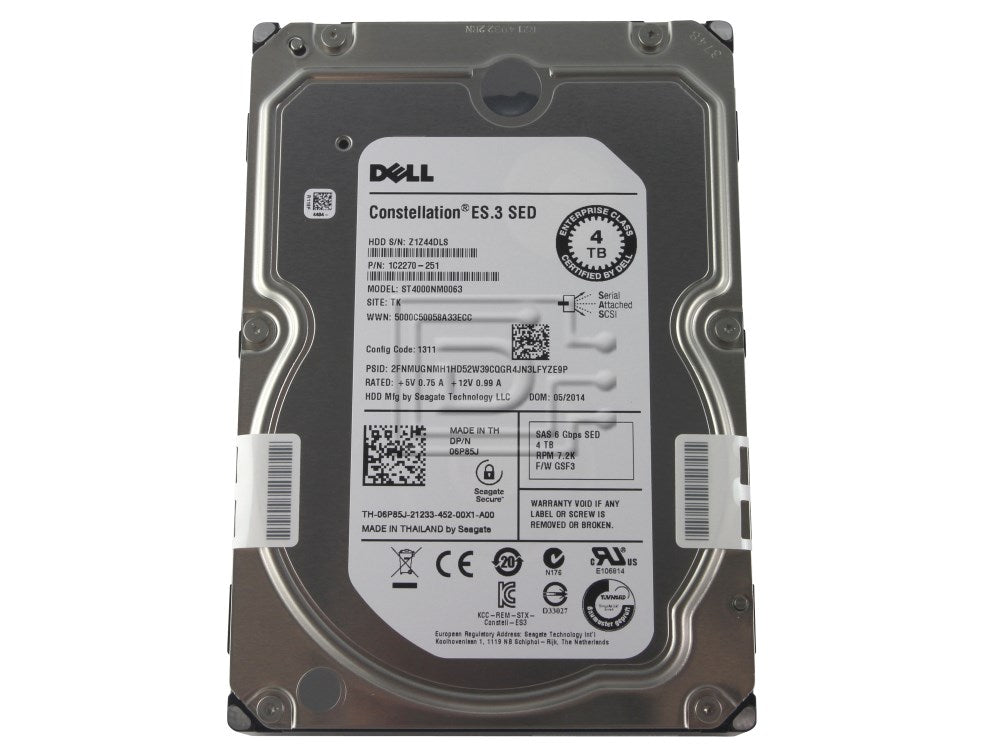 Dell Seagate Constellation 4TB SAS Enterprise ES.3 ST4000NM0063 image 0