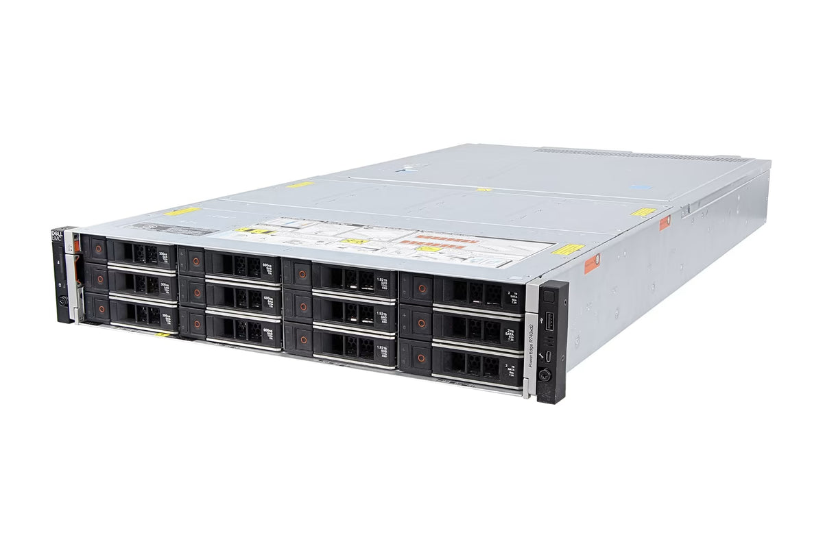Dell PowerEdge R740xd 12-Bay LFF Server – 2× Xeon Gold 20-Core | 256GB DDR4 | 36TB HDD + 960GB SSD